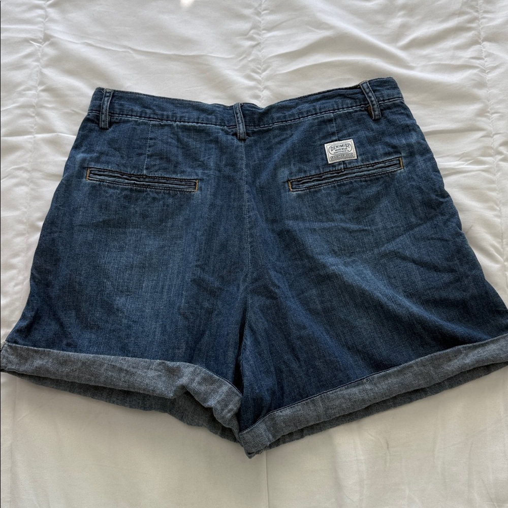 Denimist Blair Double Pleated Denim Shorts w/ Cuff Size 26 - Picture 7 of 9